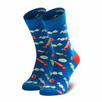 Otroške visoke nogavice Happy Socks KCAN01-6300 Mornarsko modra