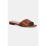 Lauren Ralph Lauren Usnjeni natikači Lauren Ralph Lauren Everley Sld rjava 802959142002.200