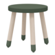 Flexa Lesen otroški stol brez naslonjala temno zelene pike
