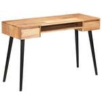 shumee Pisalna miza iz trdnega akacijevega lesa 118x45x76 cm