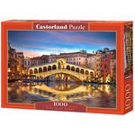 WEBHIDDENBRAND CASTORLAND Puzzle Nočni most Rialto, Benetke 1000 kosov