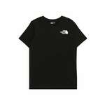Otroška bombažna kratka majica The North Face REDBOX TEE (BACK BOX GRAPHIC) črna barva - črna. Otroška kratka majica iz kolekcije The North Face, izdelana iz tanke, elastične pletenine. Model iz zračne bombažne tkanine.