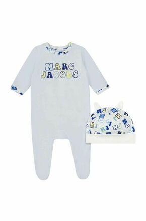 Marc Jacobs pajac za dojenčka - modra. Pajac za dojenčka iz kolekcije Marc Jacobs. Model izdelan iz mehke pletenine.