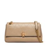 Ročna torba Tory Burch Charlie Quilted Small Shoulder Bag 185829 Kremna