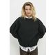 Bombažen pulover Answear Lab ženska, črna barva - črna. Pulover iz kolekcije Answear Lab, izdelan iz melange materiala. Model iz izjemno udobne bombažne tkanine.