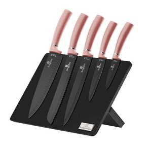 Berlingerhaus I-Rose Edition komplet nožev z magnetnim stojalom