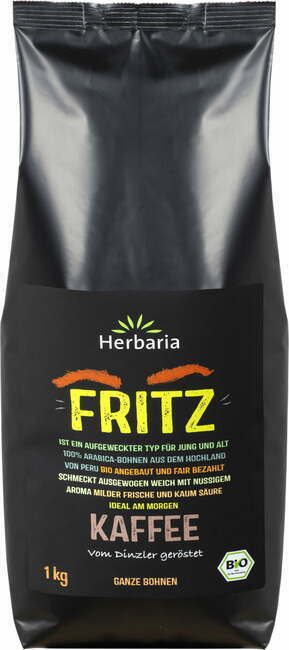 Herbaria Bio kava "Fritz" cela zrna - 1 kg