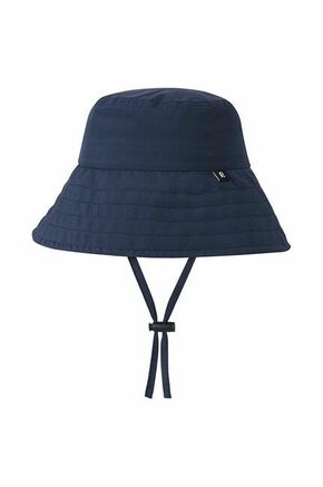 Otroški klobuk Reima mornarsko modra barva - mornarsko modra. Otroške klobuk iz kolekcije Reima. Model z ozkim robom
