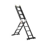 VEVOR Zložljiva lestev 7 v 1 raztegljiva stopničasta lestev 1525x608x226 cm