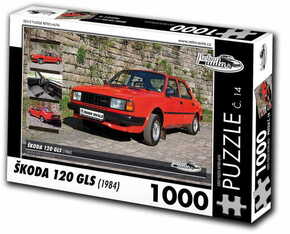 WEBHIDDENBRAND RETRO-AUTA Puzzle št. 14 Škoda 120 GLS (1984) 1000 kosov