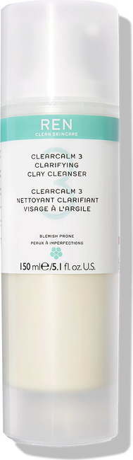 Ren Clean Skincare Clearcalm 3 Clarifying Clay Cleanser čistilni gel za mastno kožo 150 za ženske