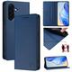 Preklopna torbica (WRC) za Samsung Galaxy A37 5G, temno modra