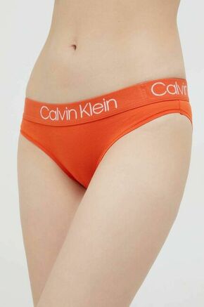 Spodnjice Calvin Klein Underwear oranžna barva - oranžna. Spodnjice iz kolekcije Calvin Klein Underwear. Model izdelan iz elastične