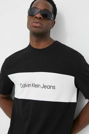 Calvin Klein Jeans Majica J30J323760 Črna Regular Fit