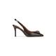 Kurt Geiger London salonarji usnjeni Belgravia High Sling Brown črna 3422839109