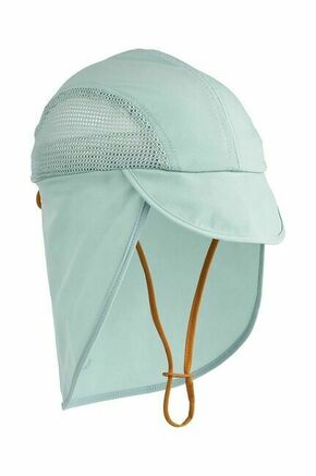 Otroška kapa Liewood Lusia Sun Hat turkizna barva - turkizna. Otroška kapa iz kolekcije Liewood. Model izdelan iz enobarvne tkanine.