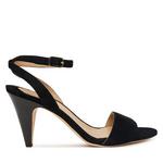 Lauren Ralph Lauren sandali z visoko peto usnjeni Gracy črna 802P15730006.001