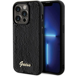 Guess Guess Sequin Script Metal - Ohišje za iPhone 13 Pro Max (črno)