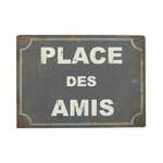 Kovinski znak Antic Line Place Des Amis