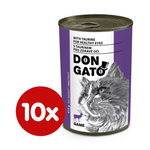 Dibaq Don Gato konzerva za mačke z divjačino, 10x 415 g