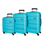 Jada Toys Komplet potovalnih kovčkov ABS ROLL ROAD FLEX Azul Claro, 55-65-75cm, 584946A