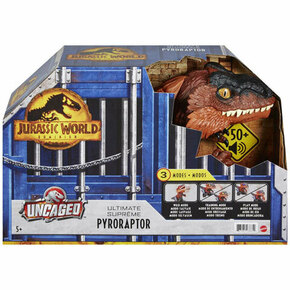 Ognjeni dinozaver Mattel Jurassic World z realističnimi zvoki