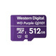 Kartica WD MicroSDXC 512 GB vijolične barve WDD512G1P0C razred 10 (R:100/W:60 MB/s)