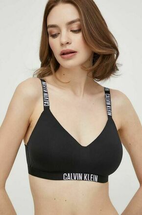 Modrček Calvin Klein Underwear črna barva - črna. Modrček bralette kroja iz kolekcije Calvin Klein Underwear. Model izdelan iz enobarvnega materiala.