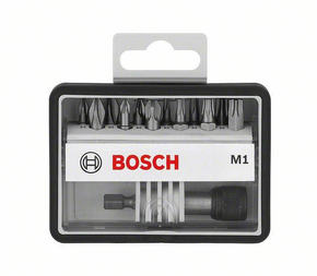 Bosch 12+1-delni komplet vijačnih nastavkov Robust Line M Extra-Hart 25 mm