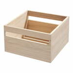 Škatla za shranjevanje iz pavlovnije iDesign Eco Wood, 25,4 x 25,4 cm