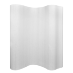 vidaXL Delilnik prostora iz bambusa bele barve 250x195 cm