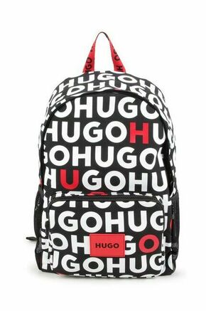 Otroški nahrbtnik HUGO črna barva - črna. Otroške nahrbtnik iz kolekcije HUGO. Model izdelan iz tekstilnega materiala.