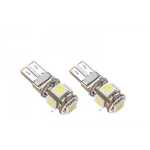 WEBHIDDENBRAND M-LINE žarnica LED 12V W5W-T10 5xSMD 5050 CANBUS, bela, par