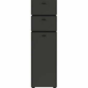Antracitno siva visoka kopalniška omarica 34x117 cm Modesto – Germania