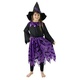 WEBHIDDENBRAND Otroški kostum čarovnice/haloween s palicami in klobukom (M) e-pakiranje