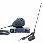 PNI CB Escort radijska postaja HP 7120 ASQ, RF Gain, 4W, 12V in CB Extra 48 antena z vključenim magnetom, 45cm, SWR 1.0