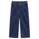 vidaXL Otroške hlače rebrasti žamet mornarsko modra 116