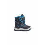 Otroške snežke Geox mornarsko modra barva - mornarsko modra. Zimski čevlji iz kolekcije Geox. Podloženi model izdelan iz kombinacije ekološkega usnja in tekstilnega materiala.