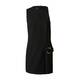 Obleka Pinko črna barva - črna. Obleka iz kolekcije Pinko. Model izdelan iz enobarvne tkanine. Poliester zagotavlja večjo odpornost na gubanje.
