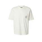 ARMANI EXCHANGE Majica temno bež / off-bela