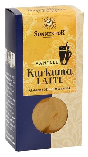 Sonnentor Napitek-Kurkuma-Latte Vanilija - Embalaža