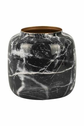 Črno-bela železna vaza PT LIVING Marble