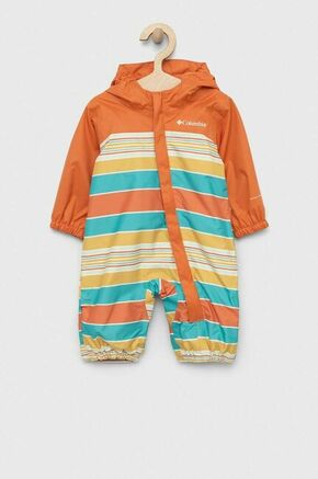 Kombinezon za dojenčka Columbia Critter Jitters II Rain Suit oranžna barva - oranžna. Kombinezon za dojenčke iz kolekcije Columbia. Model z dolgimi rokavi