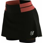 Compressport Performance Skirt Black/Coral L Tekaške kratke hlače
