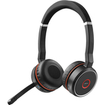 Jabra Evolve 75 MS slušalke, bluetooth/brezžične, črna, mikrofon