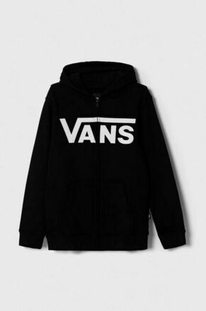 Otroški pulover Vans VANS CLASSIC FZ črna barva