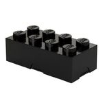 LEGO škatla za deset 8 - črna 100 x 200 x 75 mm