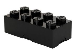 LEGO škatla za deset 8 - črna 100 x 200 x 75 mm