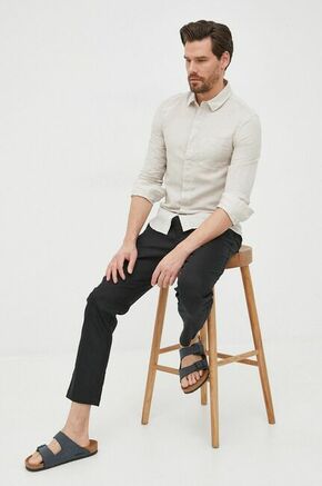 Lanena srajca Calvin Klein moška