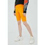 Kratke hlače adidas Originals Adicolor ženske, oranžna barva - oranžna. Kratke hlače iz kolekcije adidas Originals. Model izdelan iz elastičnega materiala z rebrasto strukturo.
